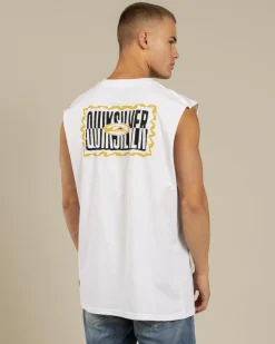 Quiksilver Twisted Tides Muscle Tank White Sale