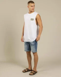 Quiksilver Twisted Tides Muscle Tank White Sale
