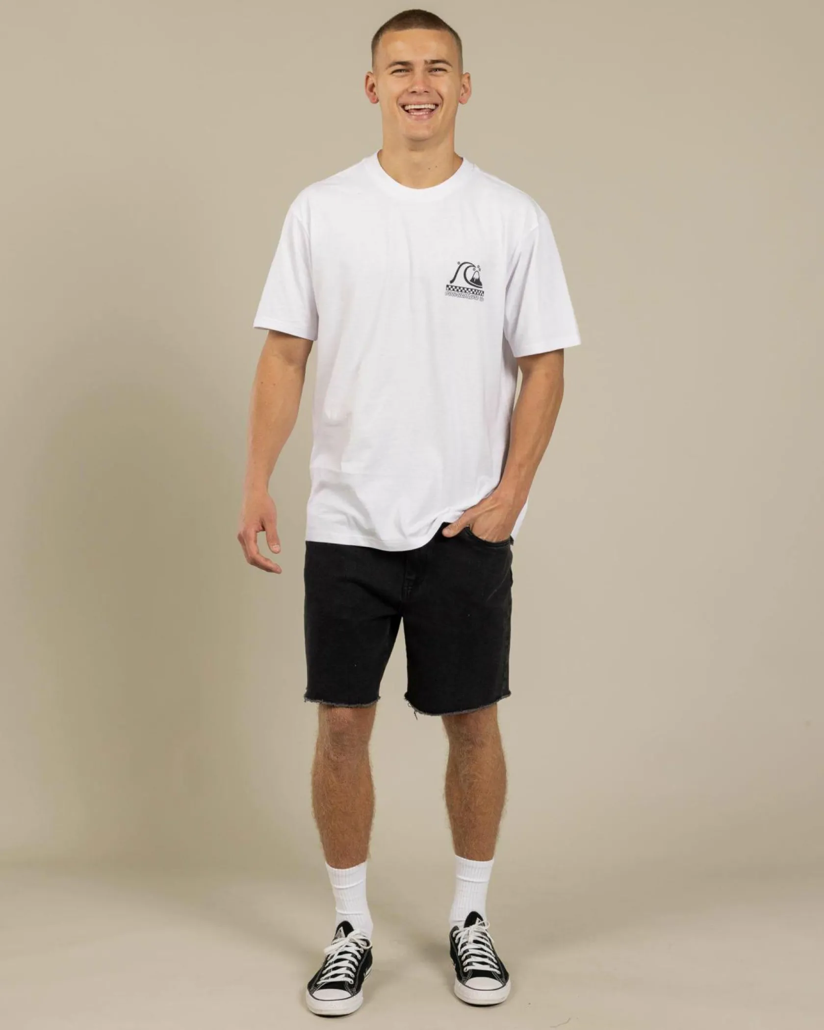 Quiksilver Under The Lip T-Shirt White Hot