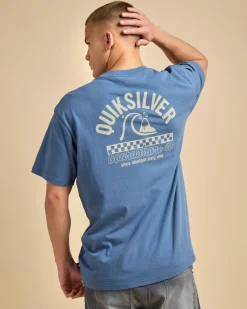 Quiksilver Under The Lip T-Shirt China Blue Sale
