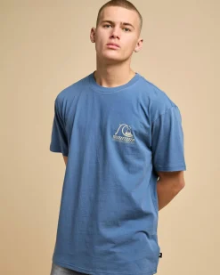 Quiksilver Under The Lip T-Shirt China Blue Sale