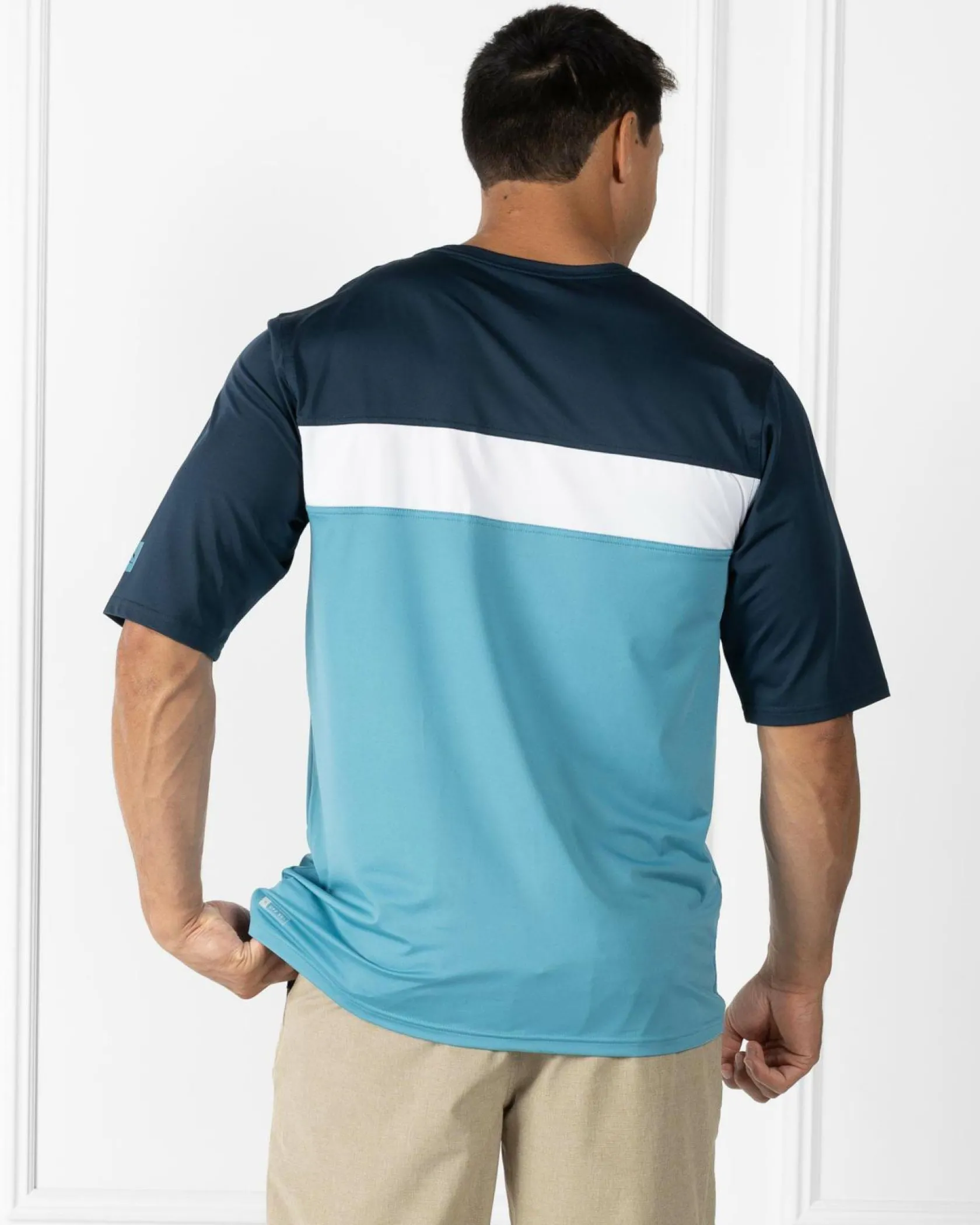 Rip Curl Undertow Short Sleeve Rash Vest Ocean Hot