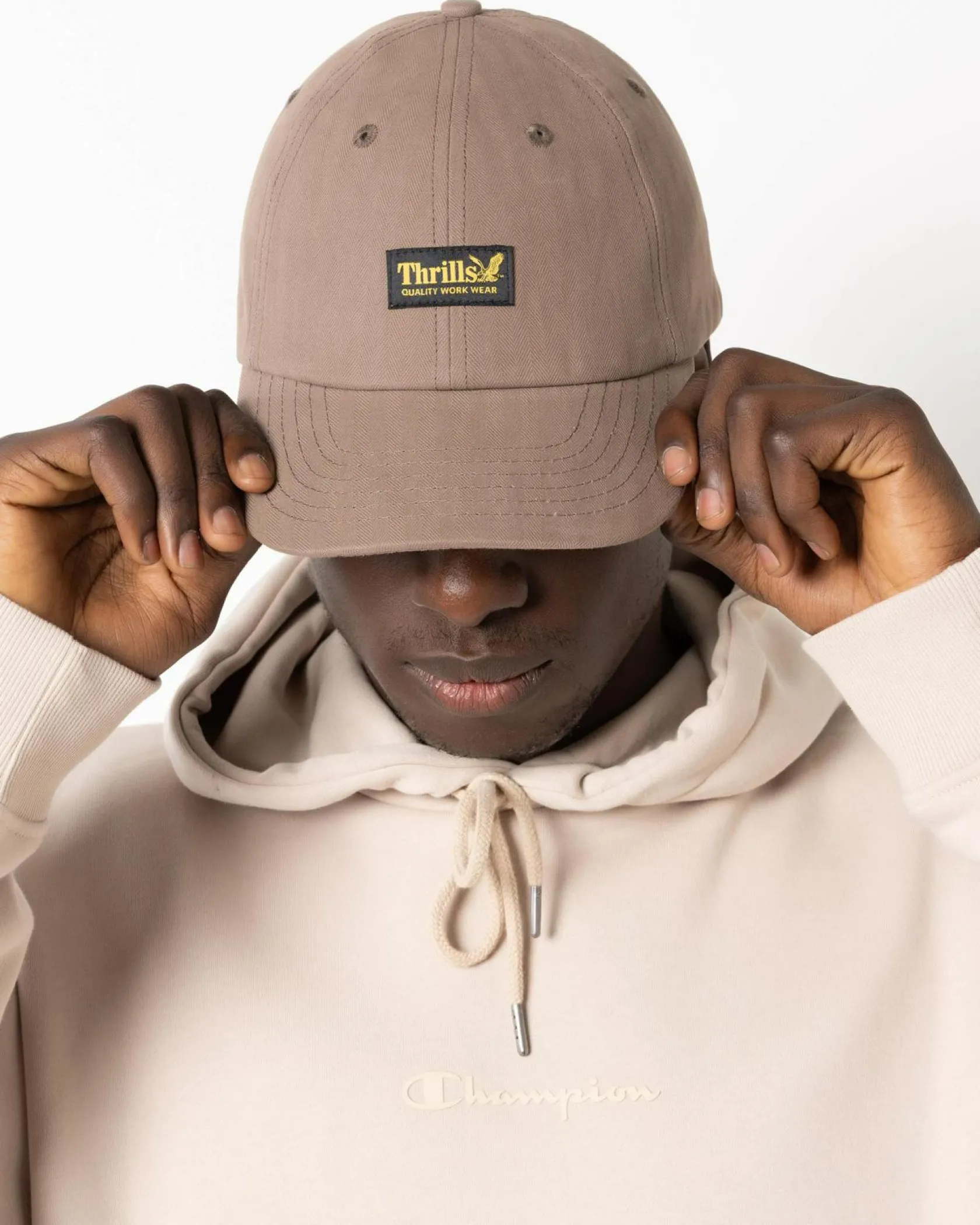 Thrills Union 6 Panel Cap Falcon Herringbone Discount