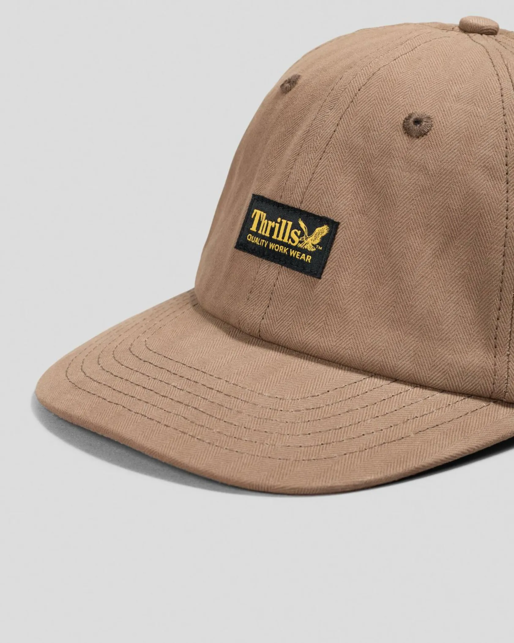 Thrills Union 6 Panel Cap Falcon Herringbone Discount