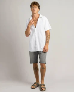 Skylark Unwind Short Sleeve Shirt White