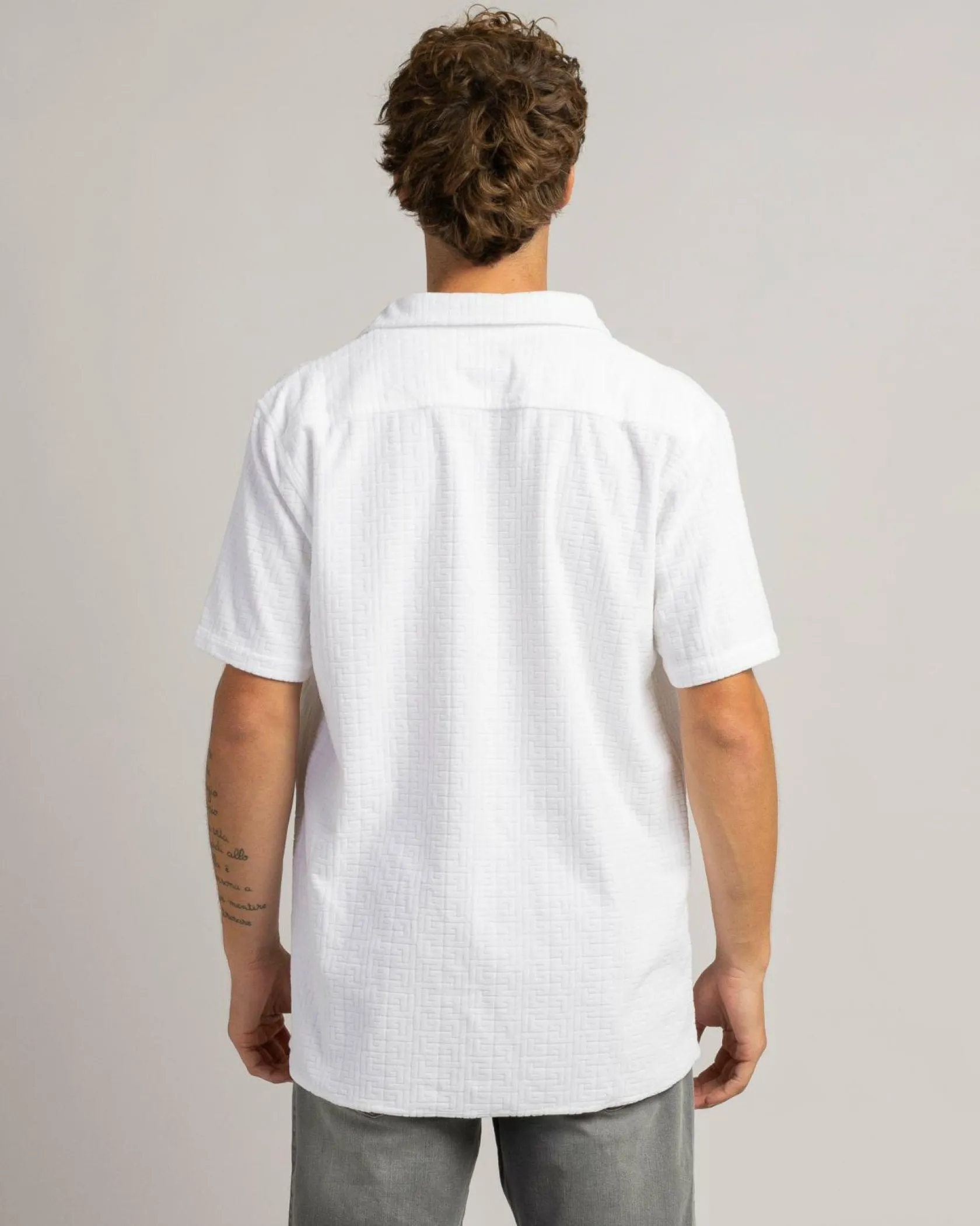 Skylark Unwind Short Sleeve Shirt White