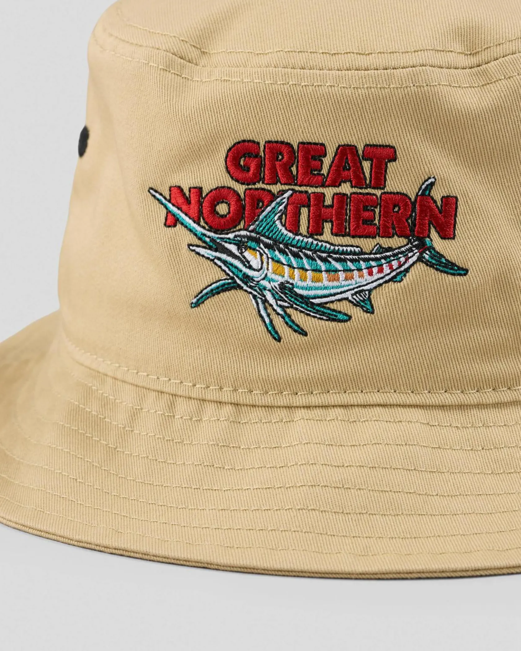 Great Northern Up Here Bucket Hat Tan Outlet