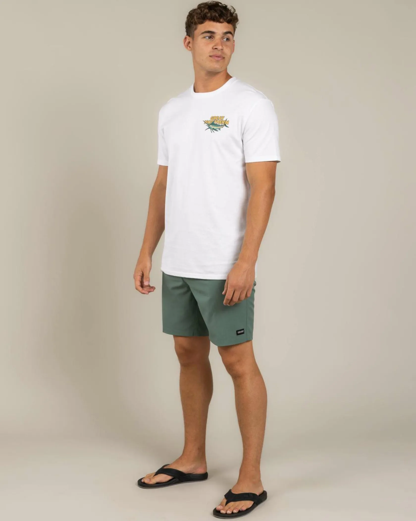 Great Northern Up Here T-Shirt White Clearance