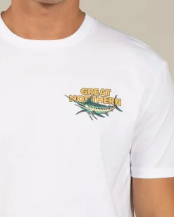 Great Northern Up Here T-Shirt White Clearance
