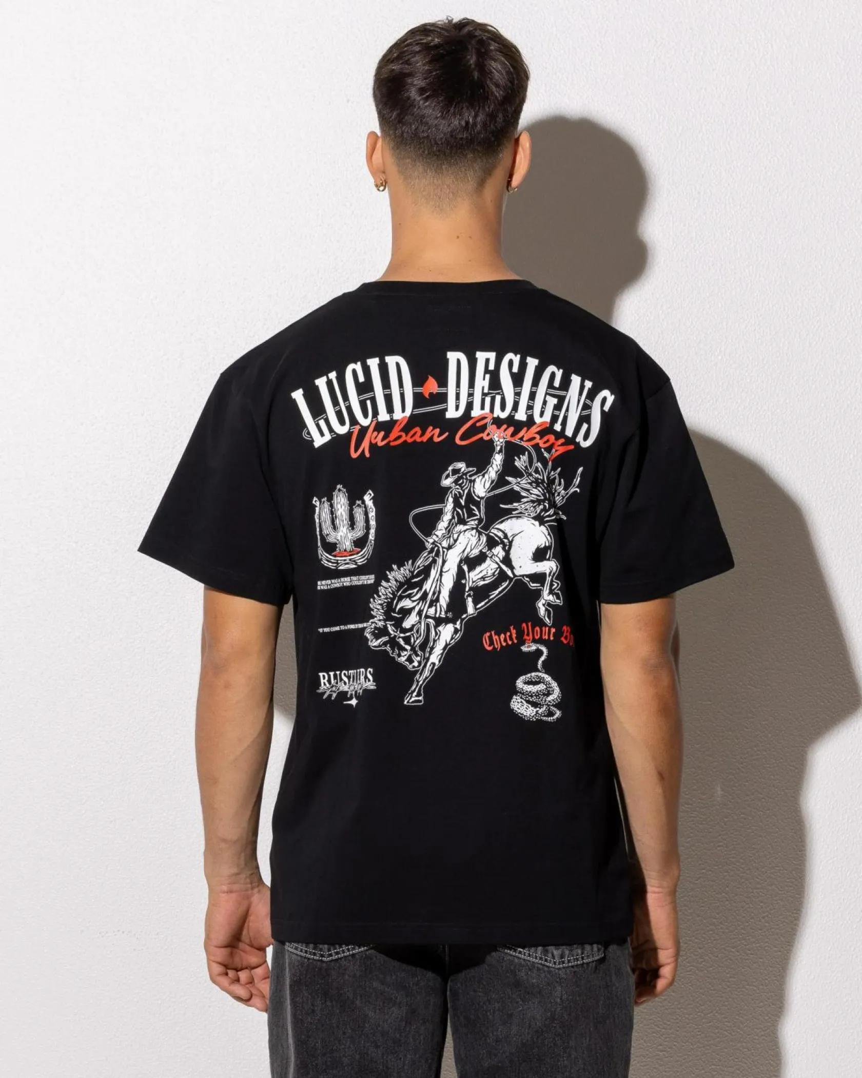 Lucid Urban Rodeo T-Shirt Black Outlet