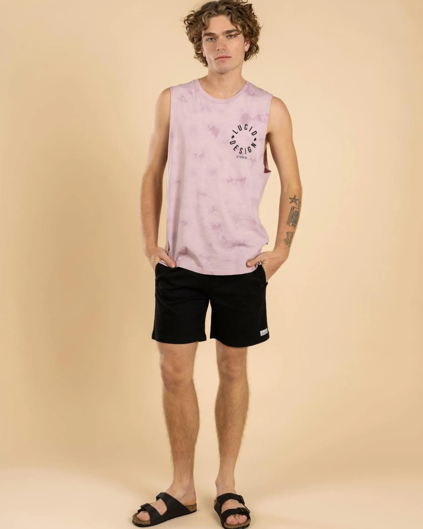 Lucid Urbane Elastic Waist Shorts Black Online