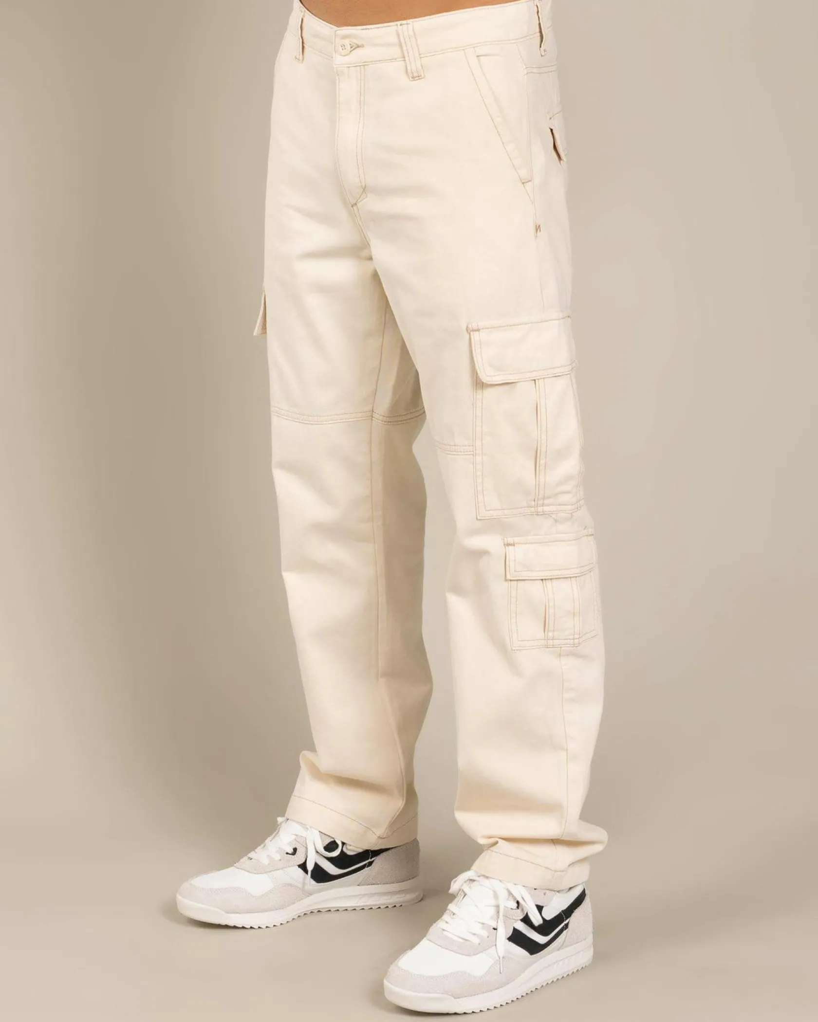 Nomadic Paradise Utility Cargo Pants Off White Sale