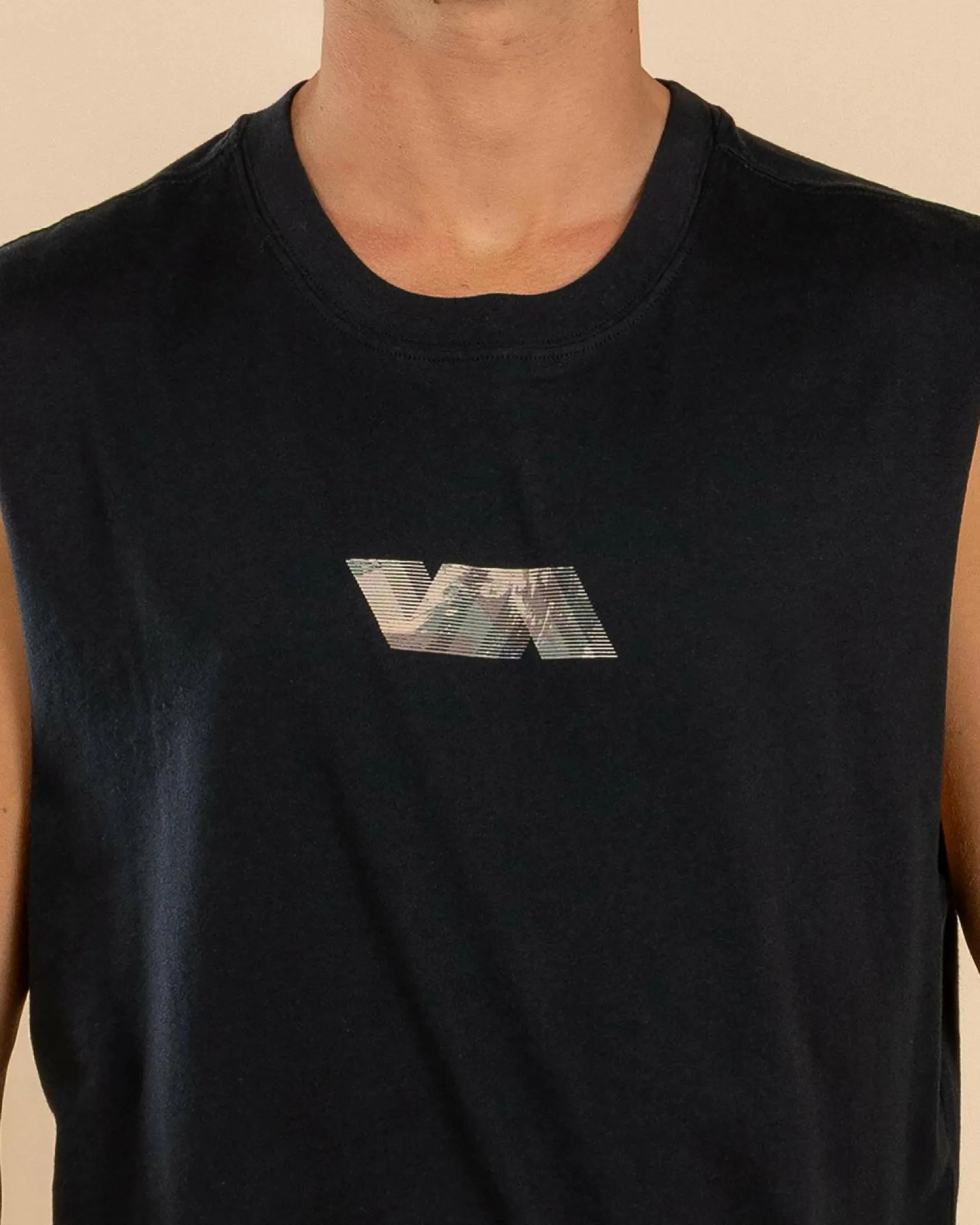 RVCA Va Blurr Fill Muscle Tank Black