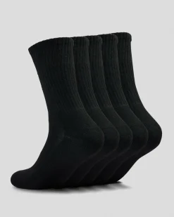 RVCA VA Sport Socks 5 Pack Black Best