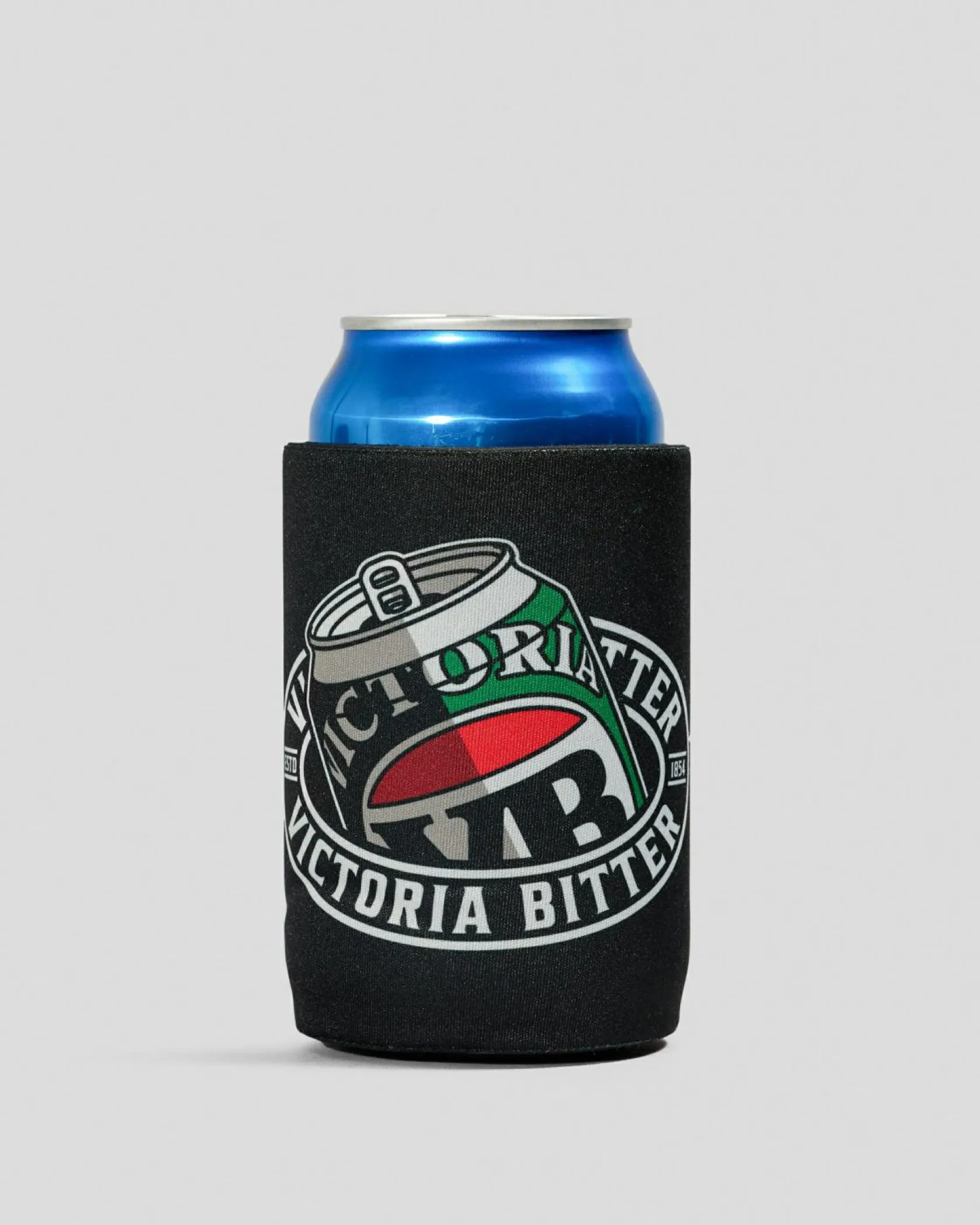 Victoria Bitter VB Stitch Up Stubby Cooler Black Outlet