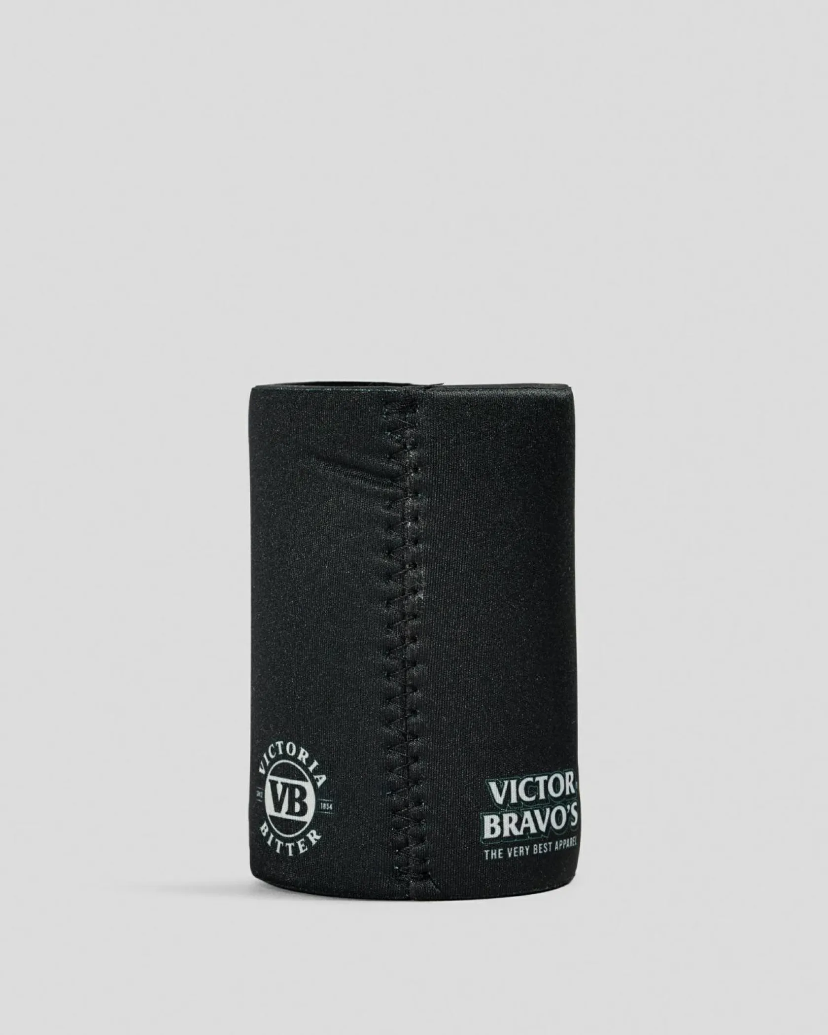 Victoria Bitter VB Stitch Up Stubby Cooler Black Outlet