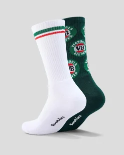 FOOT-IES VB Tinie Sneaker Sock White/forest Hot