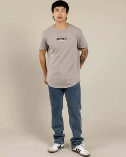 Nena & Pasadena Veered Dual Curved T-Shirt Pigment Paloma Discount