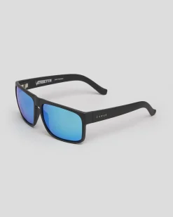 Carve Vendetta Polarised Sunglasses Matte Black / Blue Best