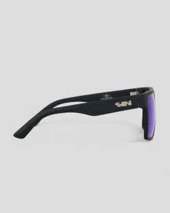 Sin Eyewear Vespa II XL Polarised Sunglasses Rubber Black/ Blue Sale