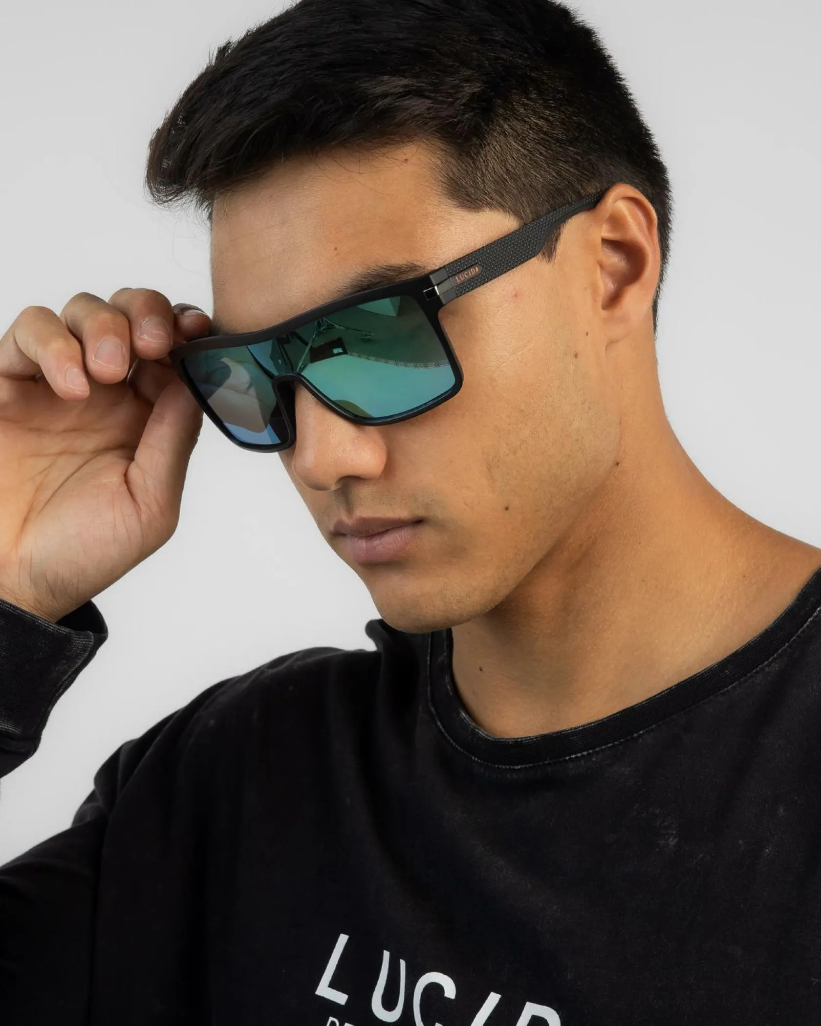 Lucid Via Monte Sunglasses Matte Black / Gold Sale