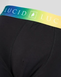 Lucid Vibrant Fitted Boxer Shorts Black Sale
