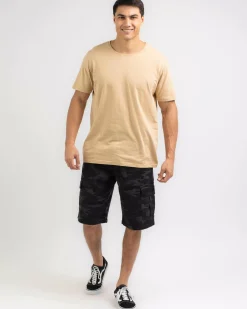 Dexter Vinicate Cargo Shorts Black Camo New