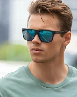 Dragon Alliance Vinyl LL Sunglasses Matte Black/ll Blue Ion Sale