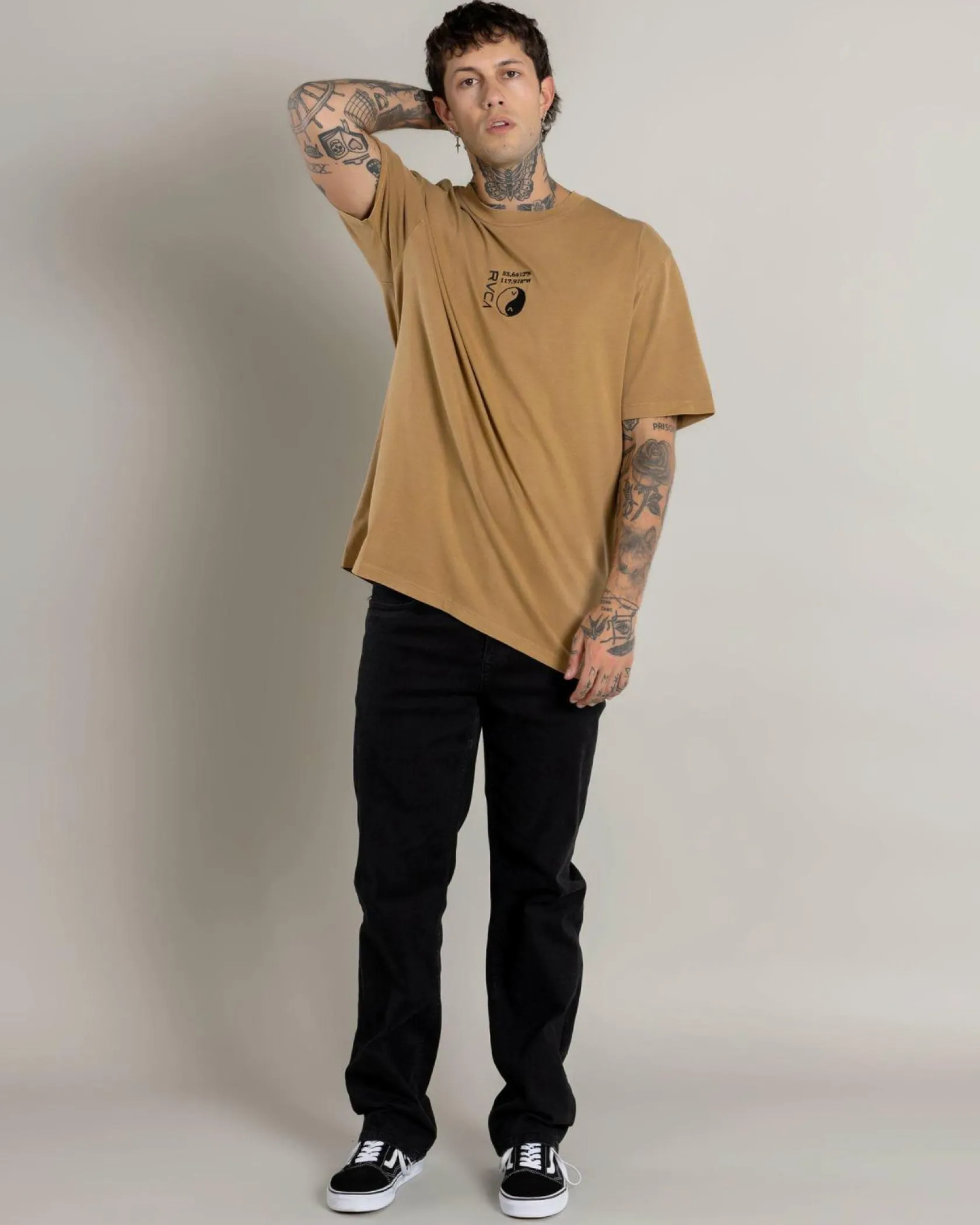 RVCA Viper VA T-Shirt Camel Discount
