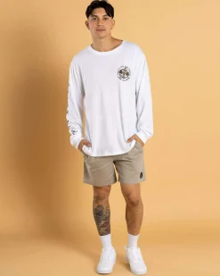 Salty Life Vision Elastic Waist Shorts Stone Clearance