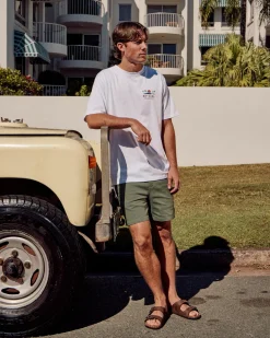 Salty Life Vision Elastic Waist Shorts Sage Clearance