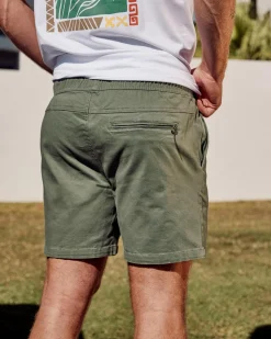 Salty Life Vision Elastic Waist Shorts Sage Clearance