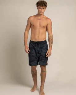Jacks Visionary Board Shorts Dark Camo Hot