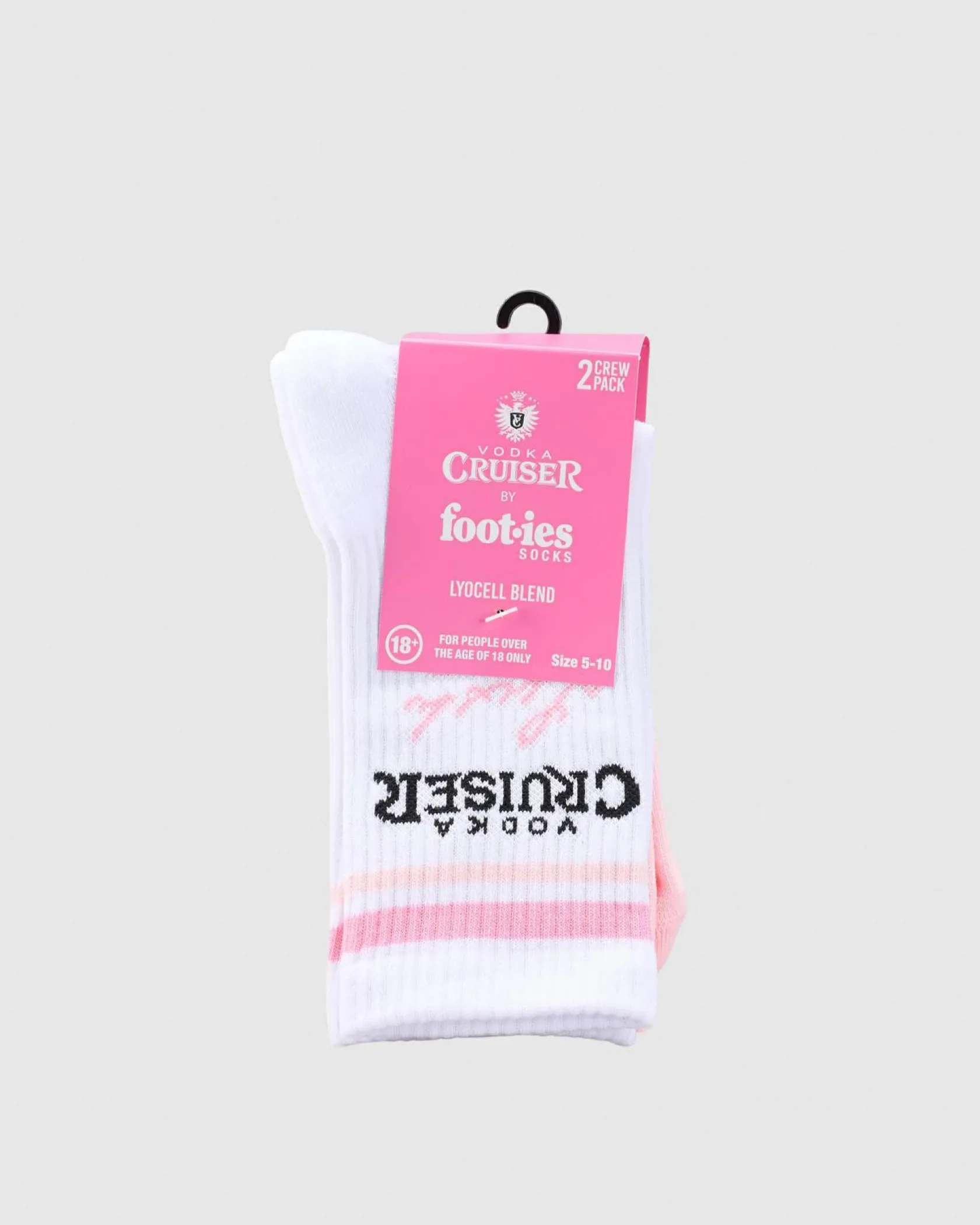 FOOT-IES Vodka Cruiser Lush Guava Sneaker Sock 2 Pack White/light Pink Online