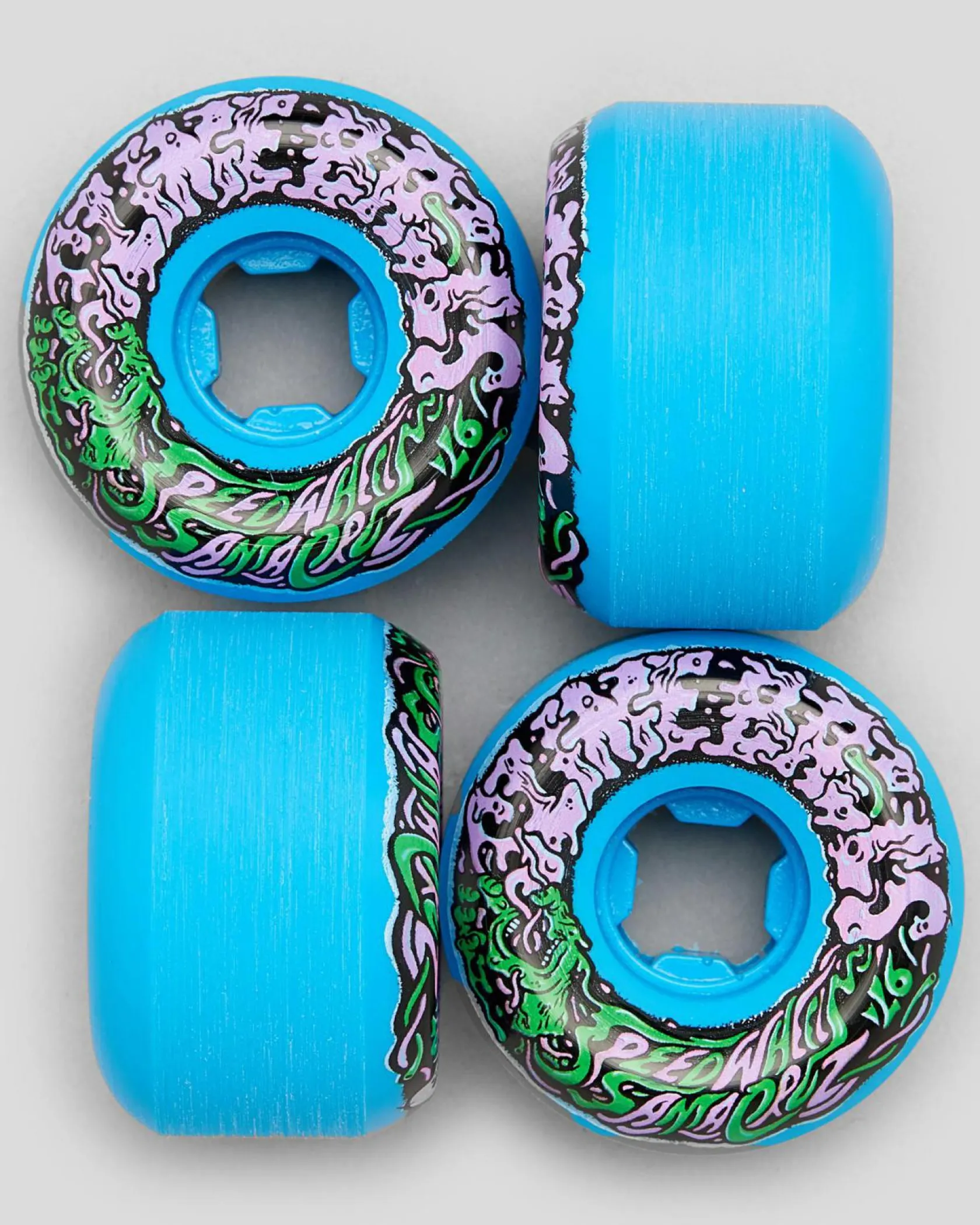 Slimeball Vomit Mini II 53mm Skateboard Wheels Blue Hot