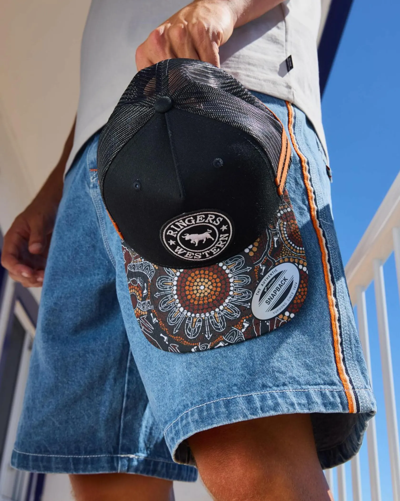 Ringers Western Walkabout Warrior Trucker Cap Black Clearance