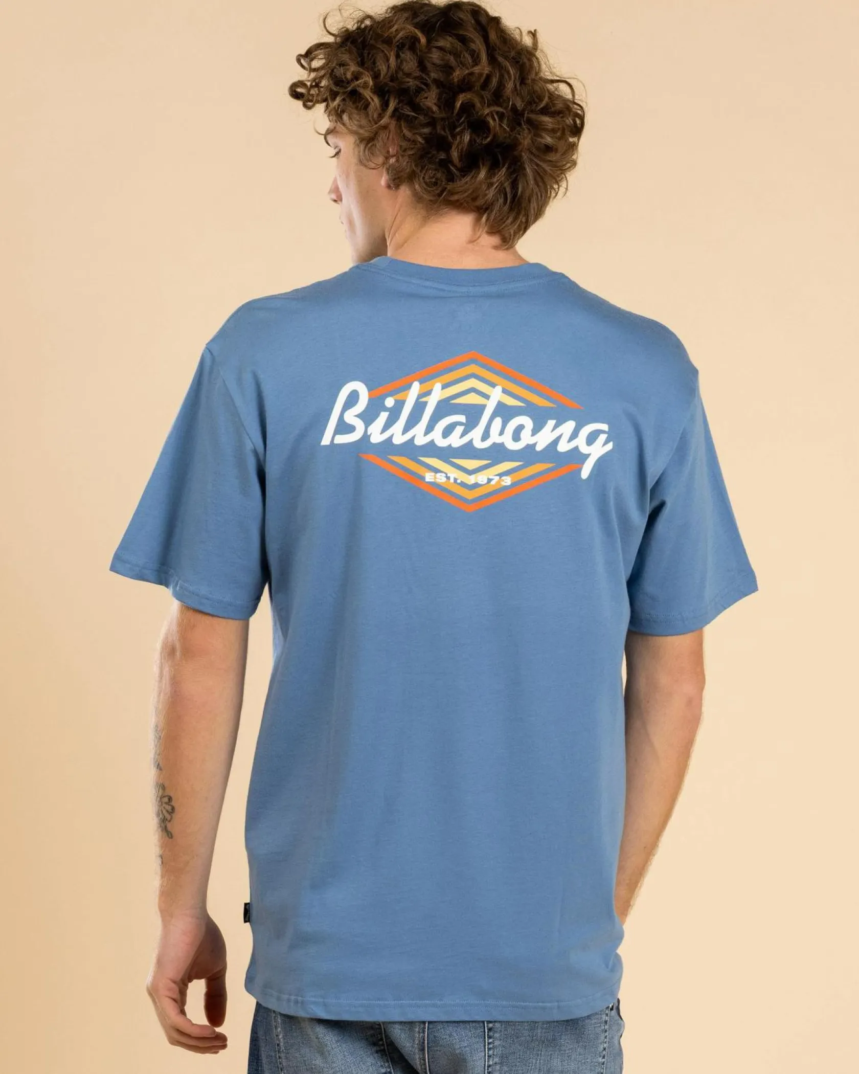 Billabong Walled Regular T-Shirt Carolina Blue Hot