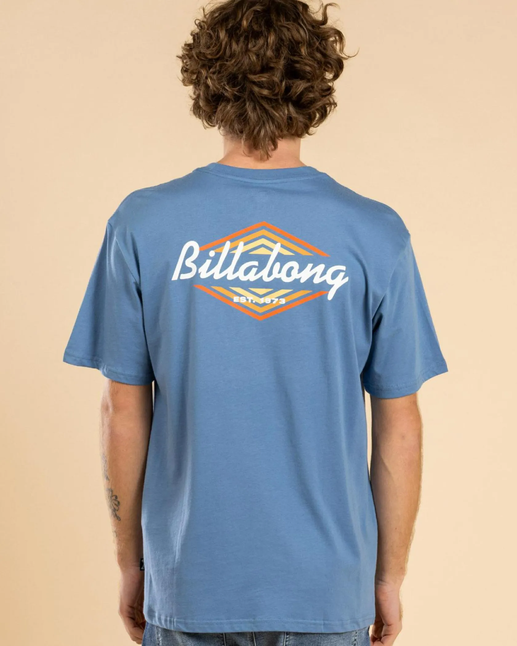 Billabong Walled Regular T-Shirt Carolina Blue Hot