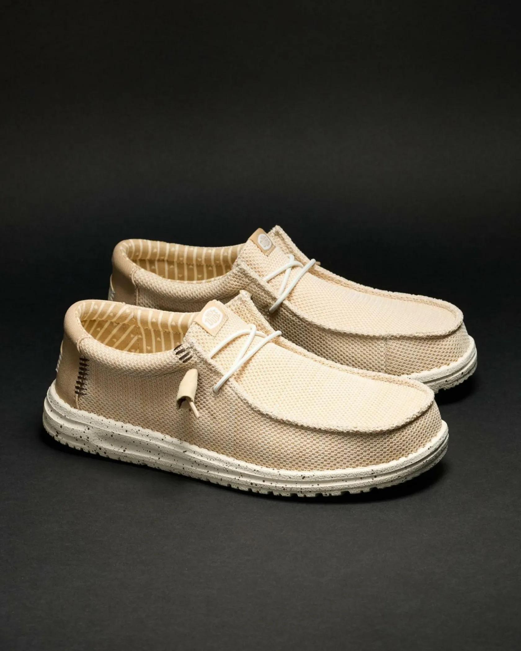 HEYDUDE Wally Stretch Sox Shoes Irish Cream/egret Best