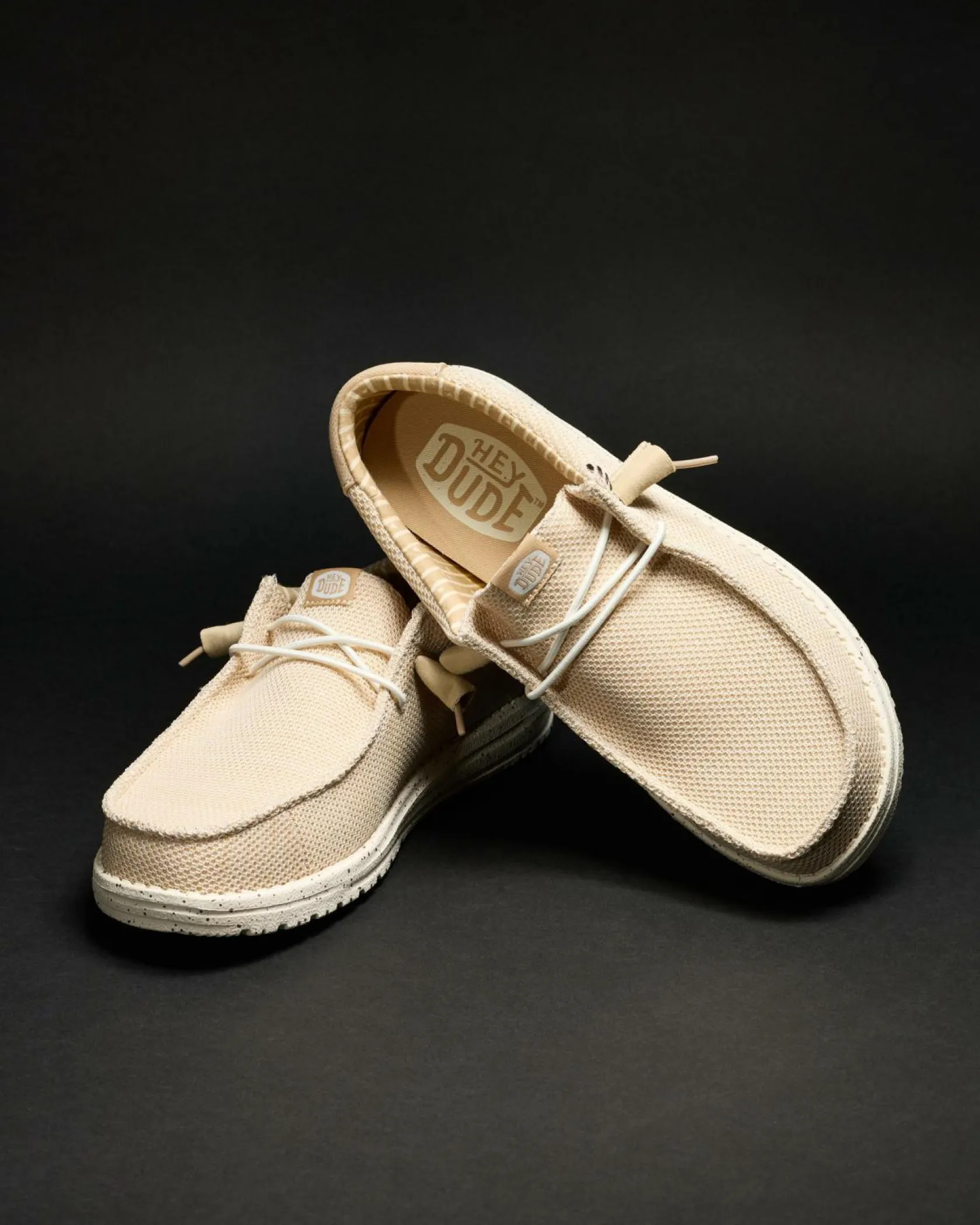 HEYDUDE Wally Stretch Sox Shoes Irish Cream/egret Best