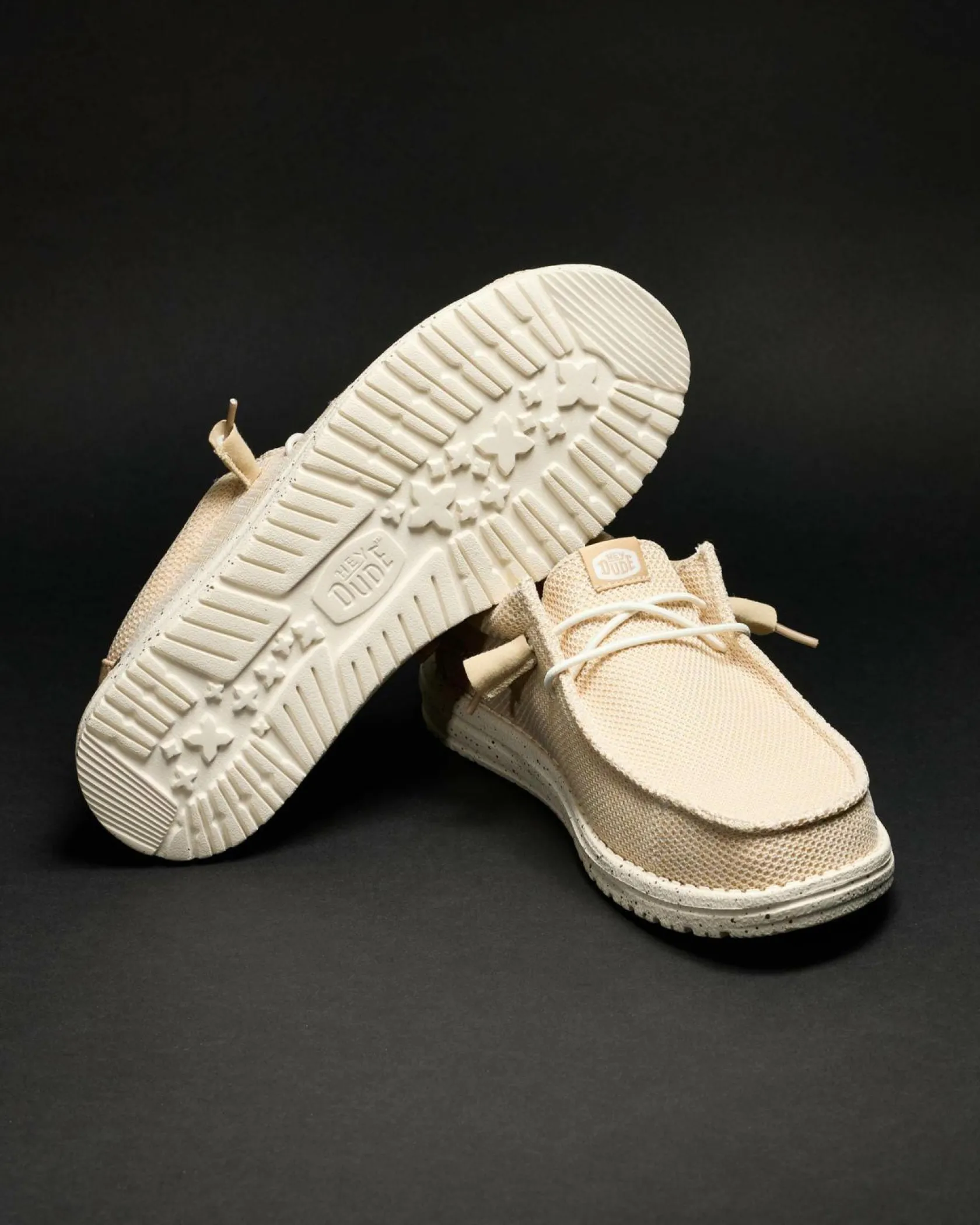 HEYDUDE Wally Stretch Sox Shoes Irish Cream/egret Best