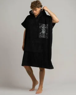 Salty Life Warhead Hooded Towel Black Outlet