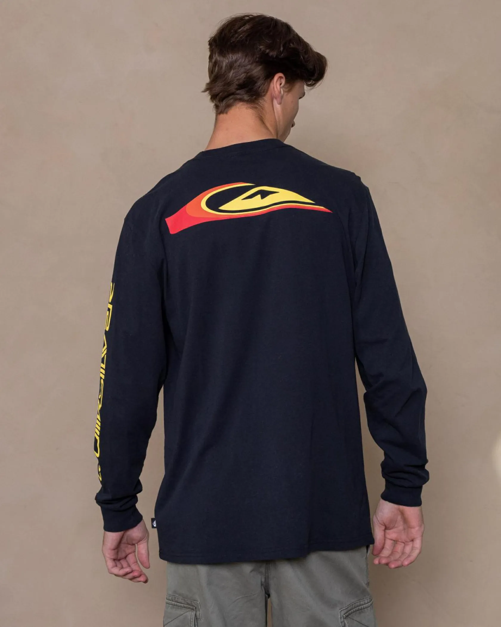 Quiksilver Warp Drive Long Sleeve T-Shirt Black Outlet