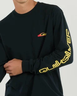 Quiksilver Warp Drive Long Sleeve T-Shirt Black Outlet