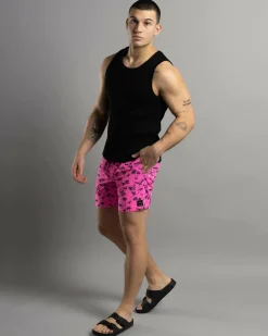 Lucid Wayfinder Elastic Waist Shorts Bright Pink Discount