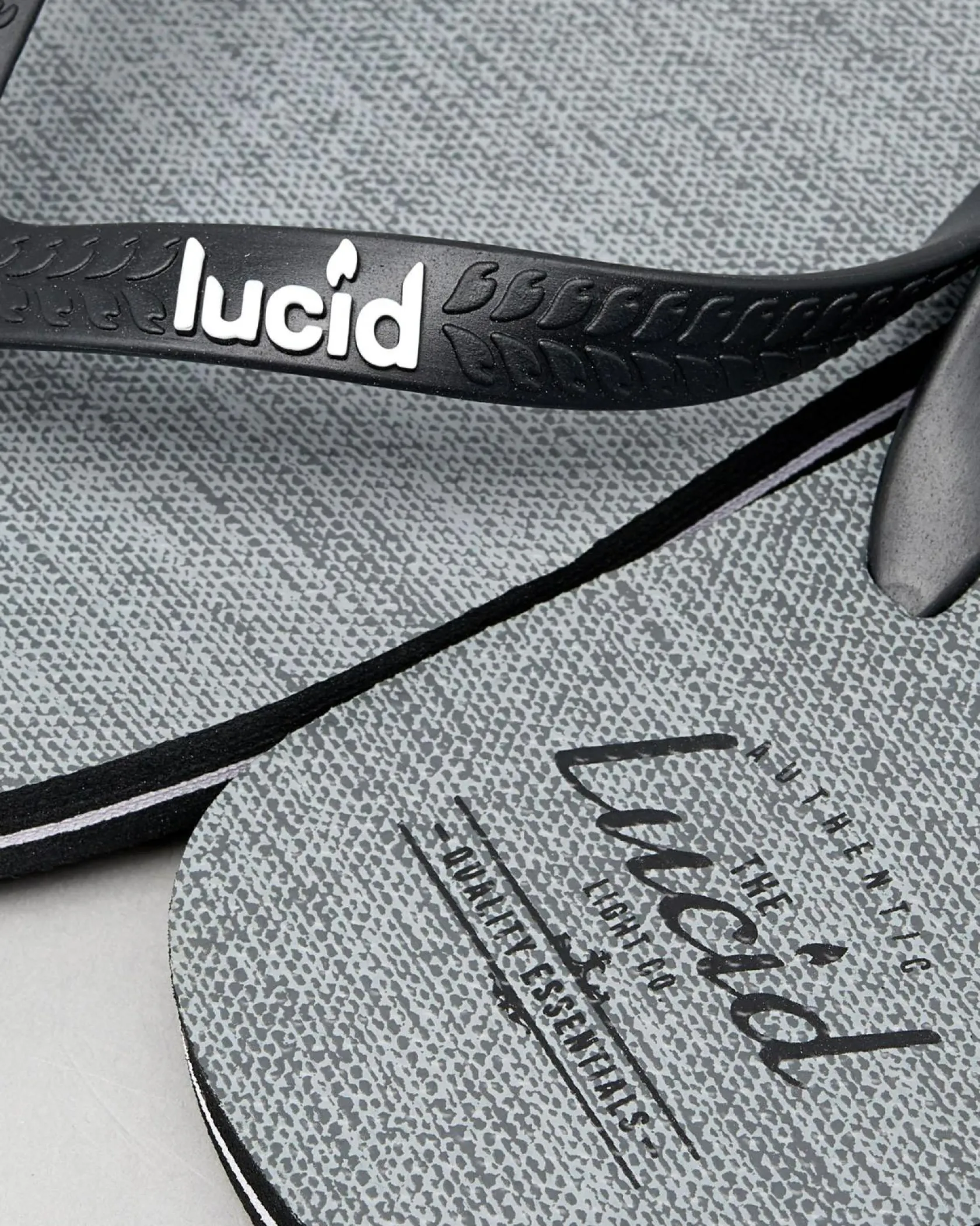 Lucid Wedge Thongs Grey/textile Sale