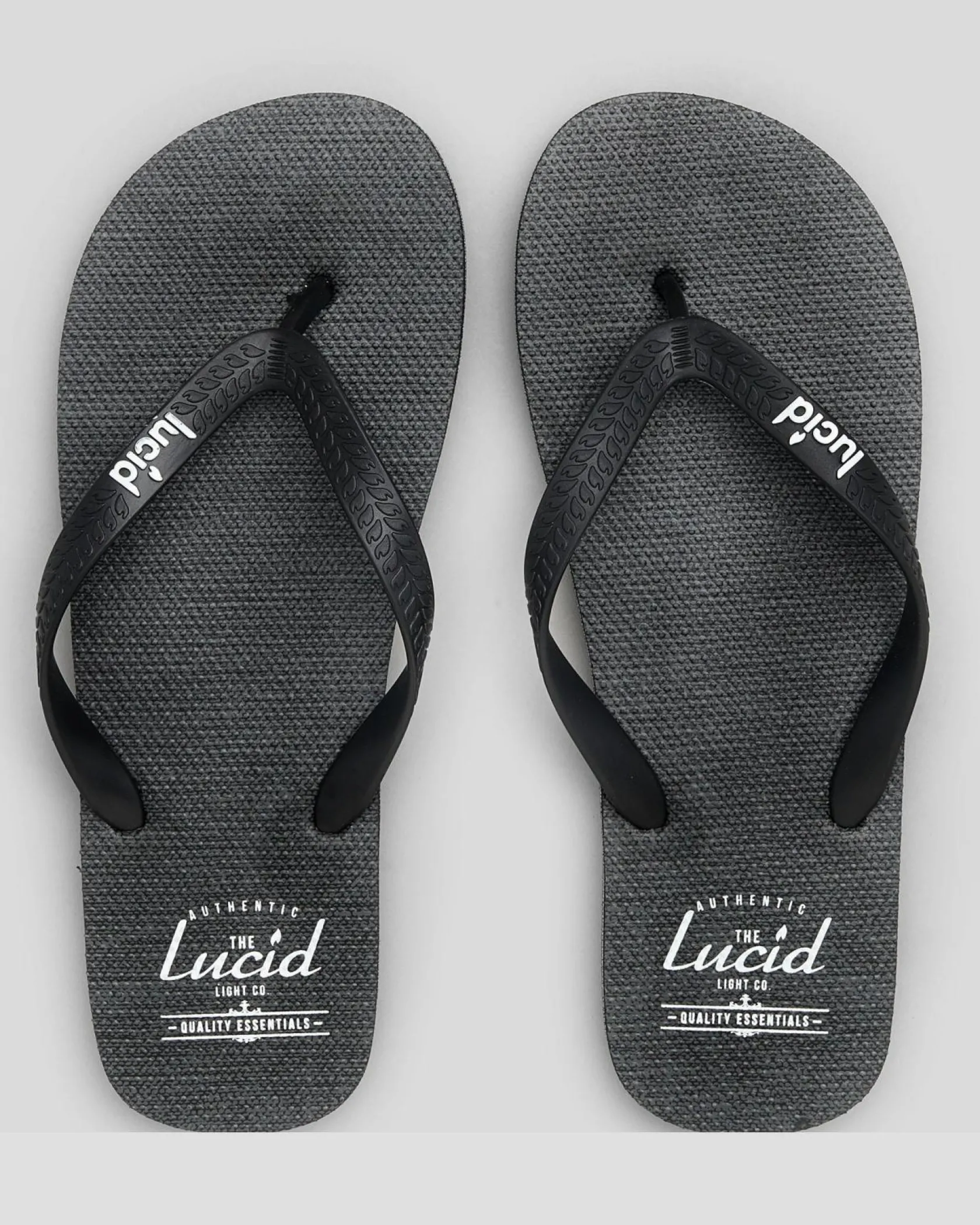 Lucid Wedge Thongs Black/textile Hot