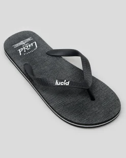Lucid Wedge Thongs Black/textile Hot