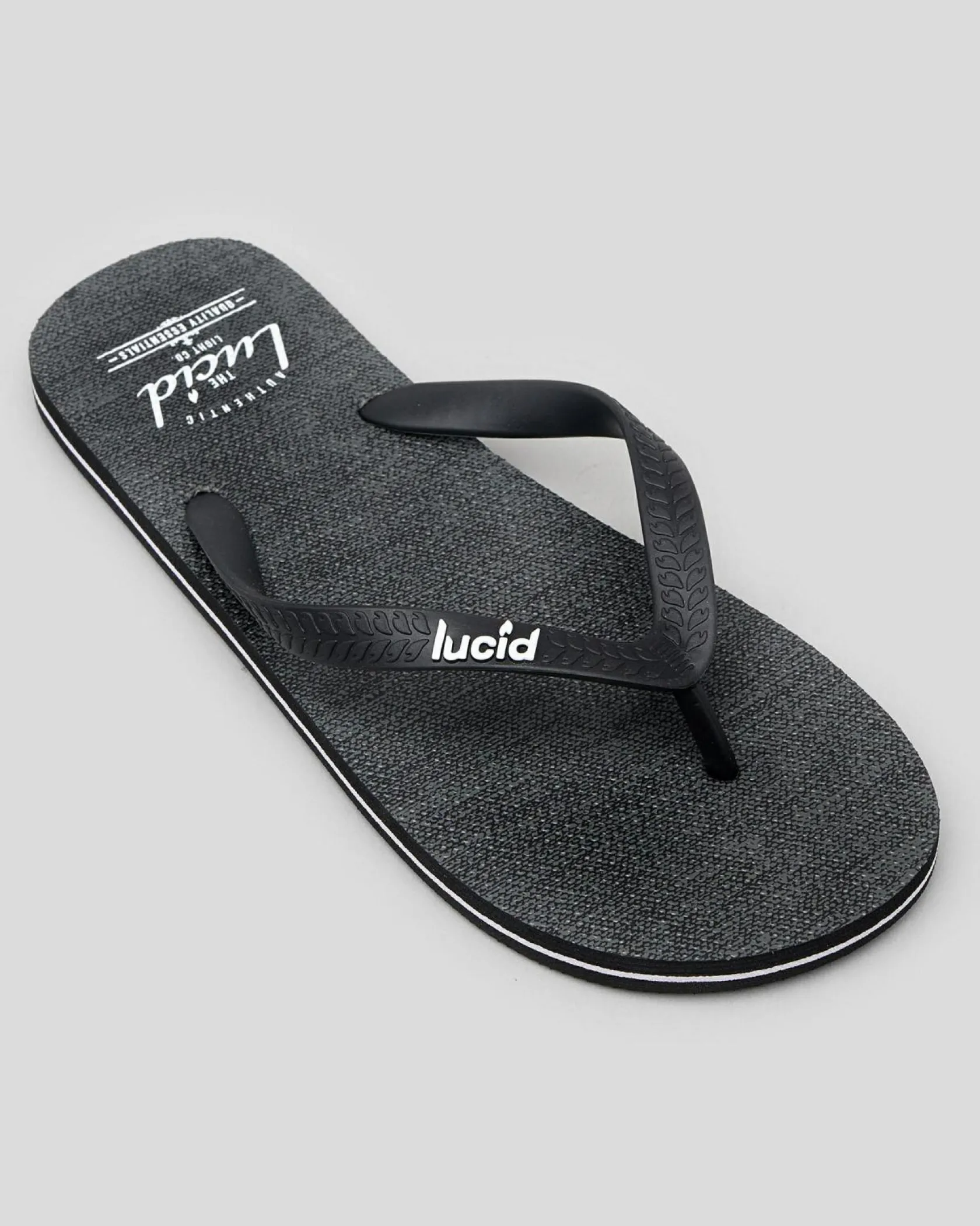 Lucid Wedge Thongs Black/textile Hot