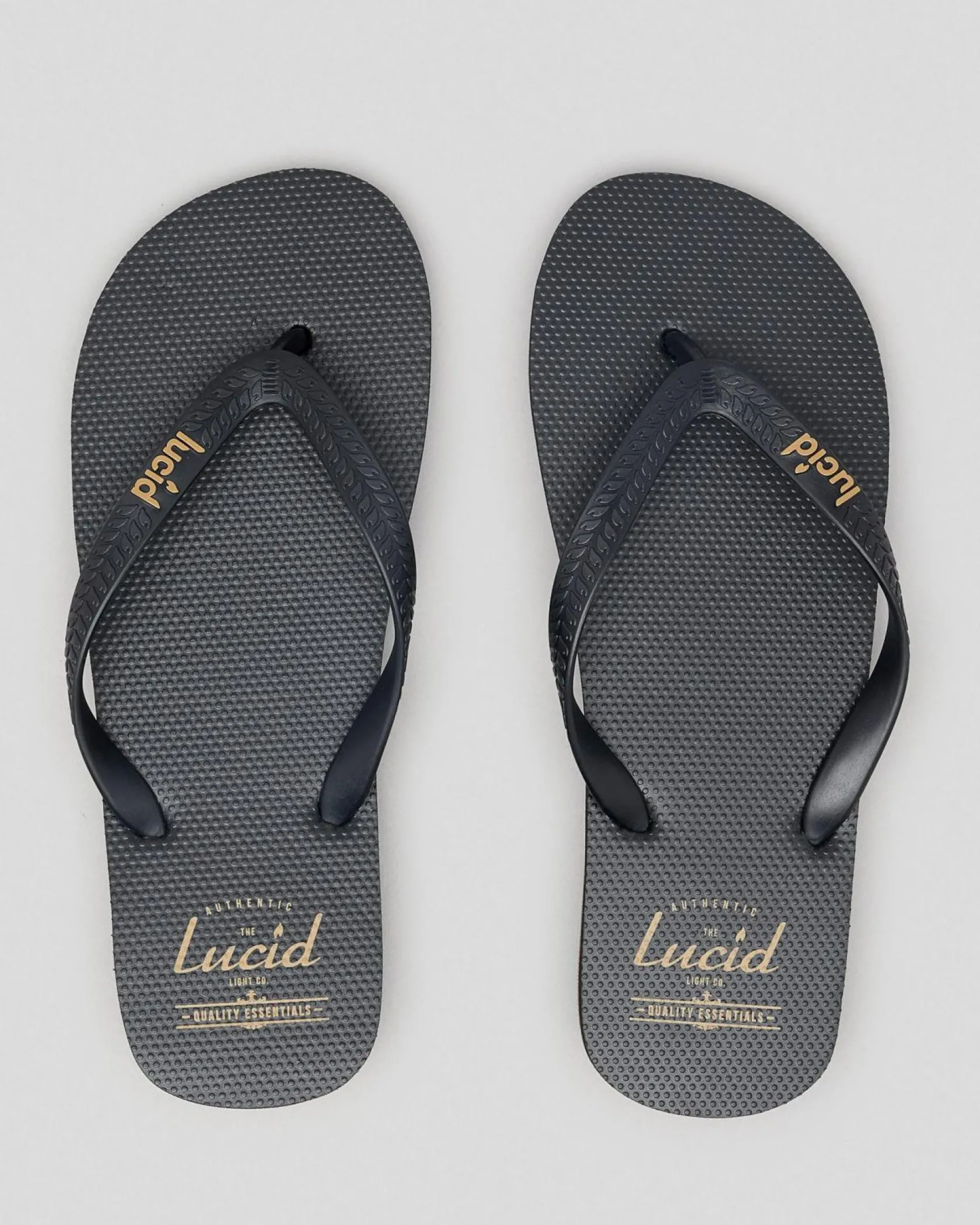 Lucid Wedge Thongs Black/tan/black Outlet